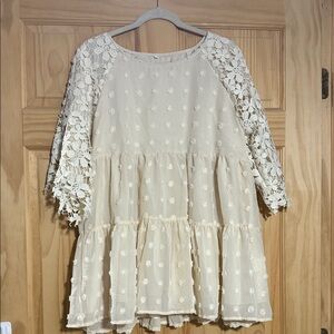 Adorable lace babydoll tunic size 3X
